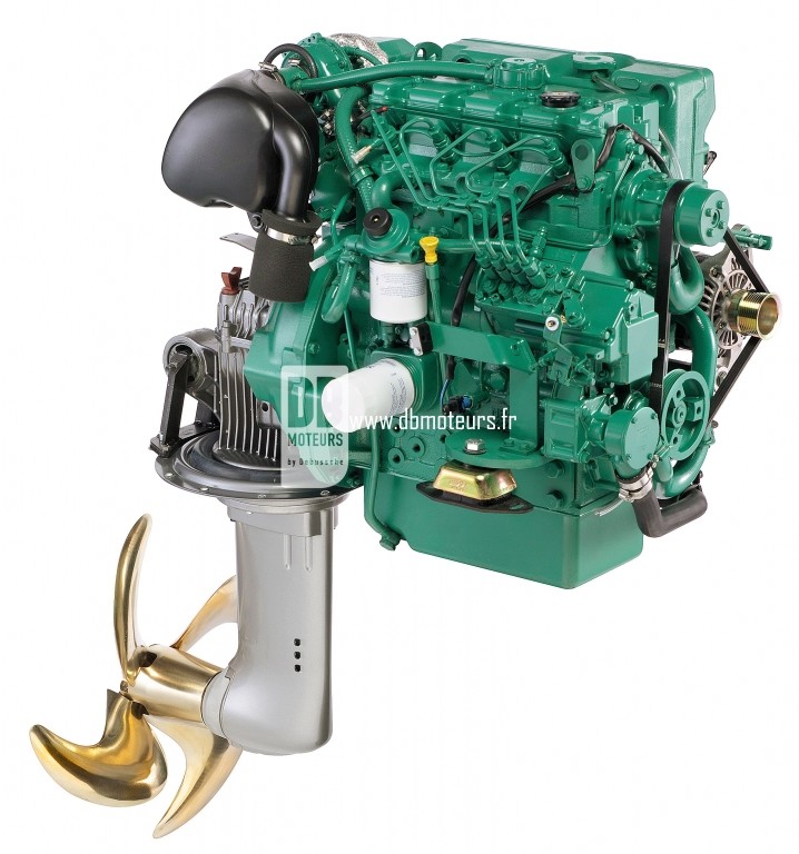 moteur marin volvo penta d2-75 avec saildrive3