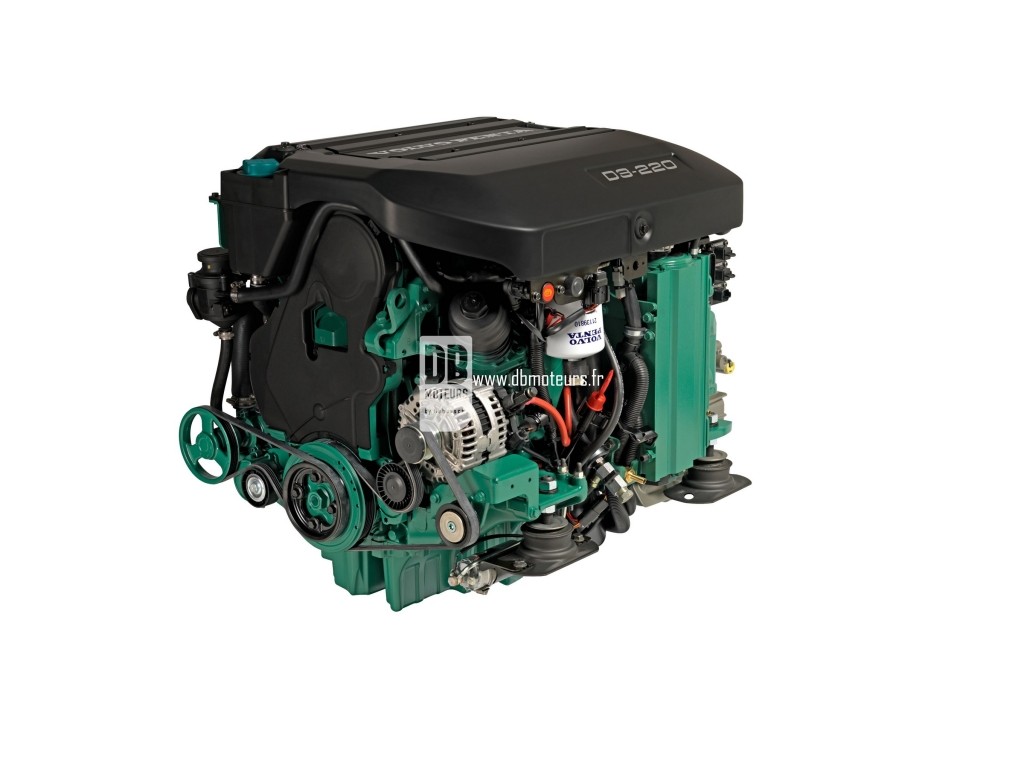 moteur marin volvo penta d3-220 avec inverseur