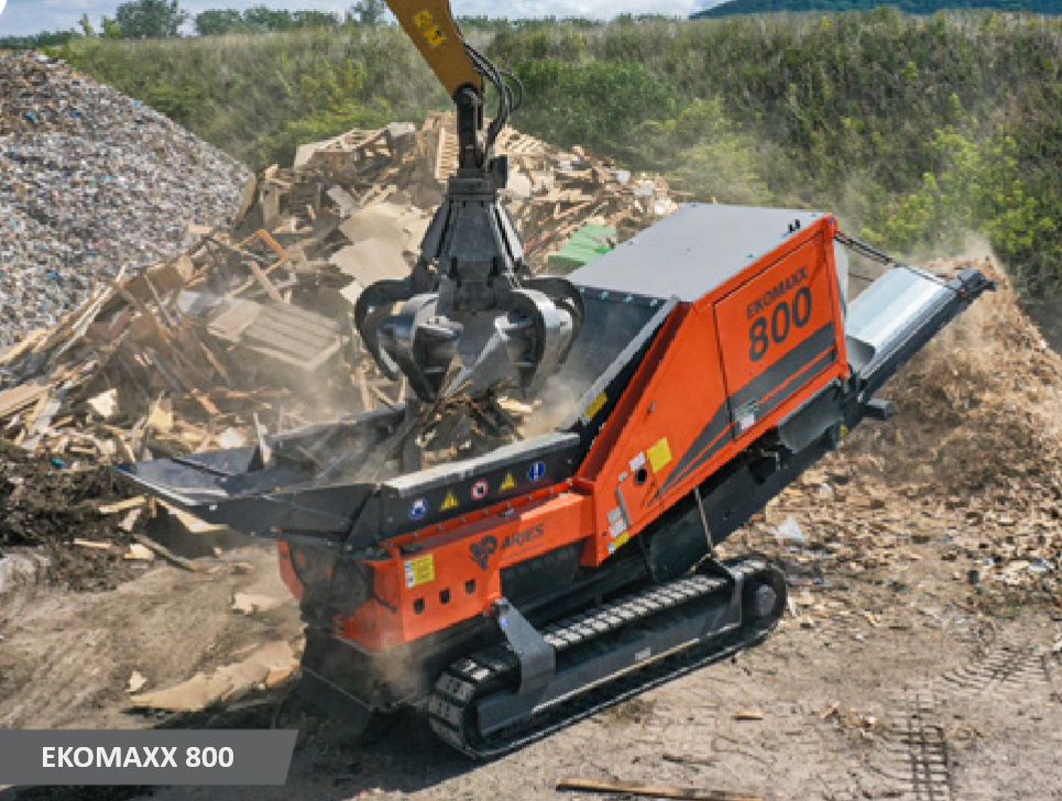Arjes machine Ekomaxx 800 avec moteur Volvo Penta TAD8