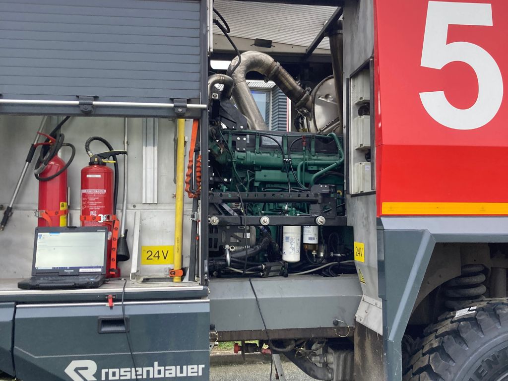 Assistance sur moteur Volvo Penta TAD1662VE de camion Rosenbauer