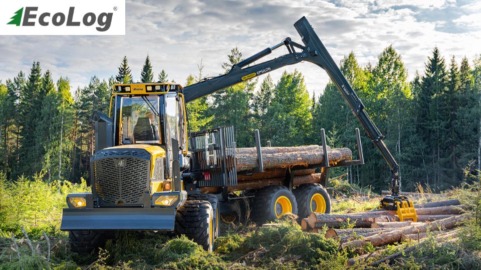 Machine porteuse de bois Ecolog avec moteur Volvo Penta