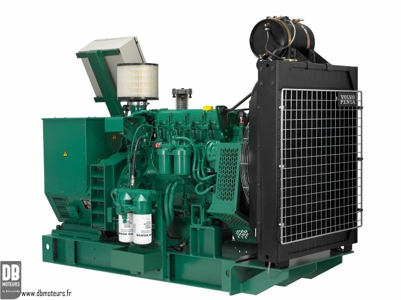 Photo du moteur D5A-T de dos (version groupe électrogène marine genset)