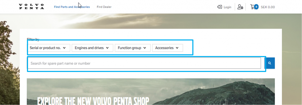 filtrage volvo penta shop