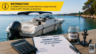 Information sur le nouveau calcul de la taxe annuelle sur les bateaux de plaisance