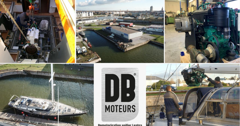 DB Moteurs - Etapes remotorisation voilier Leatsa Dunkerque