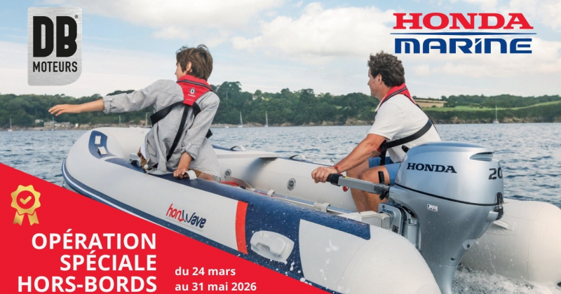 Promotion 2026 sur les moteurs hors bord Honda Marine chez DB Moteurs