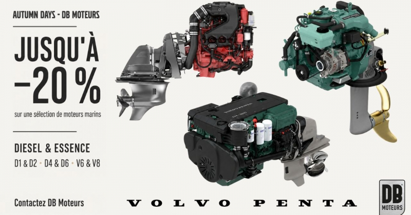 Promotion moteurs 2026 Volvo Penta chez DB Moteurs 
