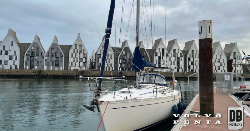 DB Moteurs était au rendez-vous pour la remotorisation de ce voilier Dufour 41 classic avec Volvo Penta