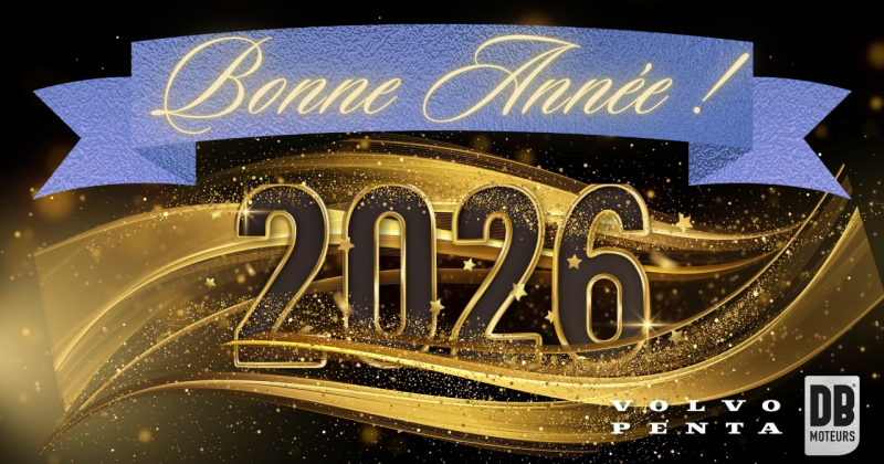 DB Moteurs vous souhaite une belle année 2026 avec Volvo Penta !