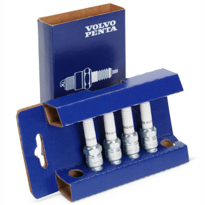 Kit de 4 bougies d'allumage Volvo Penta 3851861